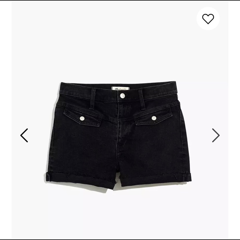 Madewell high rise denim shorts